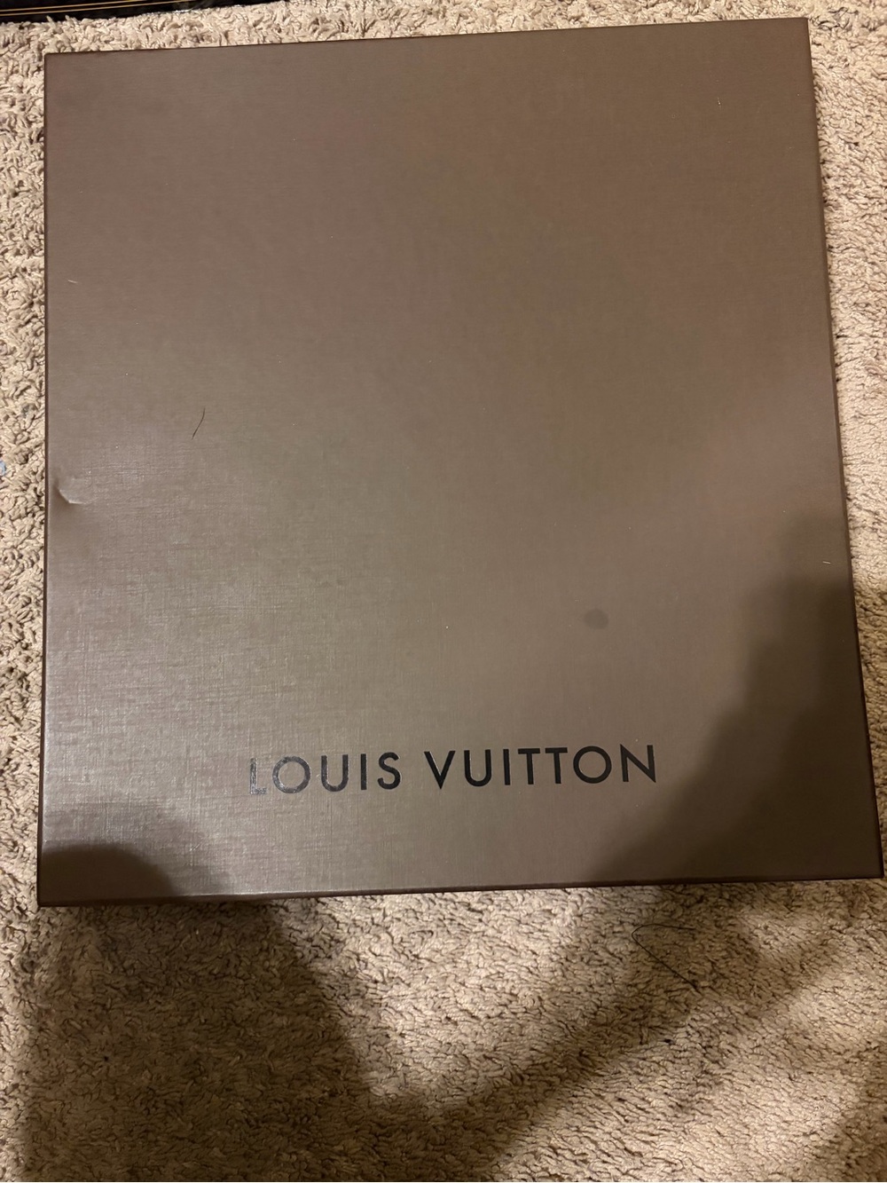 Louis Vuitton Brown Box with Black Logo